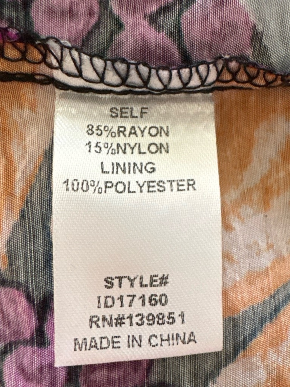 Oddi Floral Tiered Midi rayon Dress with Square Neck - Multicolor. S - Picture 7 of 7